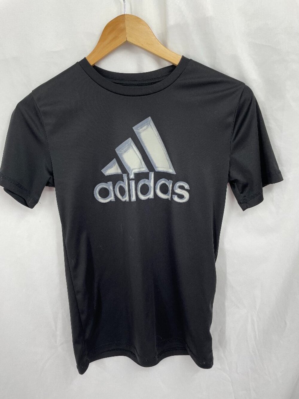 Adidas Child Athletic Black Short Sleeve Shirt